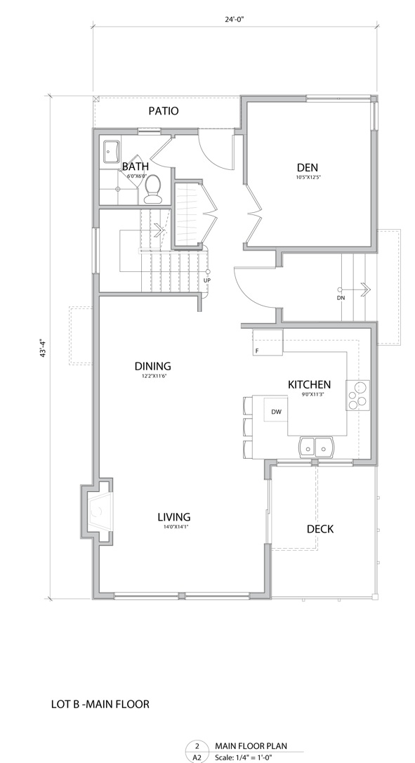 Unit 27 Main-floor plan