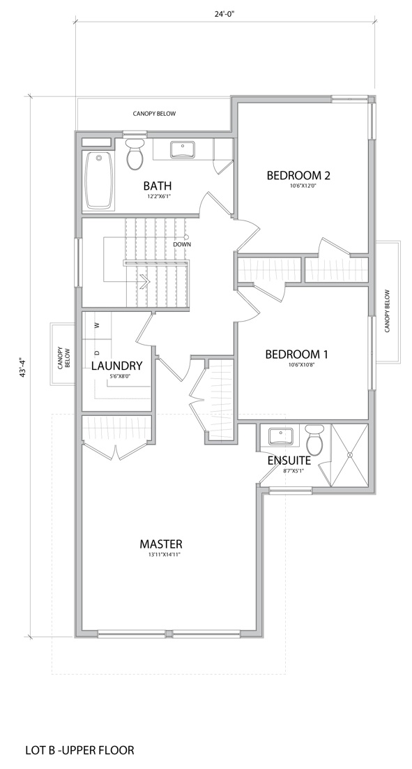 Unit 27 Upper floor-plan